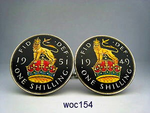 �y���������z�����Y�A�N�Z�T��?�@�C�M���X�V�����O�J�t�X�{�^�����C�I��uk english shilling cufflinks lion 1947 1948 1949 1950 1951