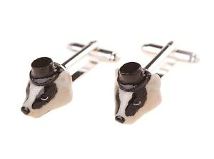 �y���������z�����Y�A�N�Z�T��?�@���A���[�A�i�O�}�J�t�����N�Xand mary, mr badger porcelain cufflinks