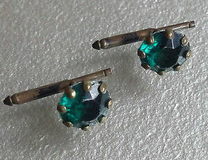 �y���������z�����Y�A�N�Z�T��?�@�r���e�[�W�����Y�J�t�����N�X�A�[���f�R�O���[���K���Xcufflinks vintage mens cuff links 1920s 1930s art deco aged goldtone green glass