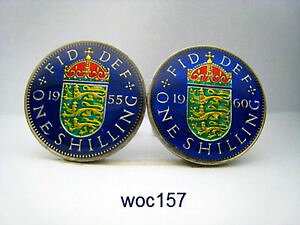 �y���������z�����Y�A�N�Z�T��?�@�R�C���J�t�X�{�^���V�����O1953 1966 british coin cufflinks shilling