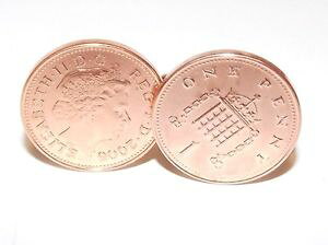 yzYANZT?@uYJtX{^RC8th bronze wedding anniversary cufflinks bronze 1p coins from 2010