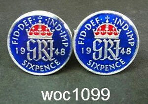 �y���������z�����Y�A�N�Z�T��?�@�C�M���X�R�C���J�t�����N�Xuk great british coin cufflinks sixpence 1942 1943 1944 1945 1946 1947 1948