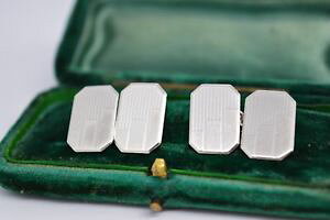 �y���������z�����Y�A�N�Z�T��?�@�r���e�[�W�X�^�[�����O�V���o�[�A�[���f�R�f�U�C���J�t�����N�Xvintage sterling silver cufflinks with an art deco design b117