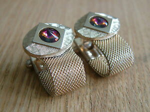 �y���������z�����Y�A�N�Z�T��?�@vintage wraparound mesh cufflinks stunning individual designed topvintage wraparound mesh cufflinks stunning individual de