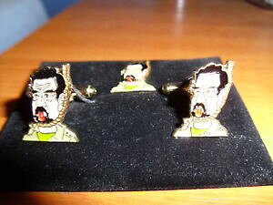 �y���������z�����Y�A�N�Z�T��?�@�T�_���t�Z�C���J�t�X�����Nlapelpin�Z�b�g�Cdead saddam hussein cufflink lapelpin sets, gulf iraq