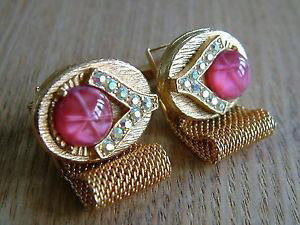 �y���������z�����Y�A�N�Z�T��?�@stunning individual goldtone wrap around cufflinks with interestingmountstunning individual goldtone wrap around cufflinks