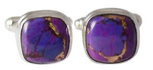 yzYANZT?@^[RCYJtX{^Ysterling silver purple mojave copper turquoise cufflinks 925 real gems mens gift