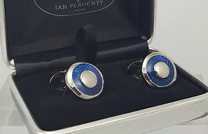yzYANZT?@GiJtX{^CAtneBYANZT[ANZTblue enamel cufflinks,ian flaherty,mensgift,mens accessories,wedding accessories