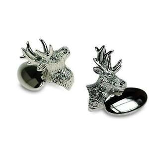 �y���������z�����Y�A�N�Z�T��?�@�`�F�[���J�t�����N�Xstags head with chain cufflinks