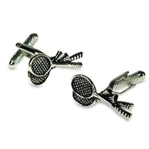 �y���������z�����Y�A�N�Z�T��?�@�o�h�~���g�����P�b�g�J�t�����N�Xcrossed badminton racquets cufflinks