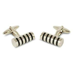�y���������z�����Y�A�N�Z�T��?�@�X���[�L�[�O���[�X�g���C�v�J�t�����N�Xsmokey grey stripes cufflinks