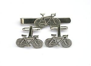 yzYANZT?@[VOoCNs[^[JtX{^^CNbvTCNO{bNXZbgracing bike pewter cufflinks and tie clip set cycling gift boxed