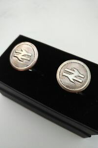 �y���������z�����Y�A�N�Z�T��?�@�I���W�i�����B���e�[�W�{�^�� listingcufflinks made from original vintage british rail buttons