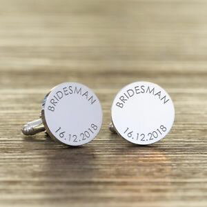 �y���������z�����Y�A�N�Z�T��?�@�p�[�\�i���C�Y�J�t�����N�Xpersonalised bridesman cufflinks
