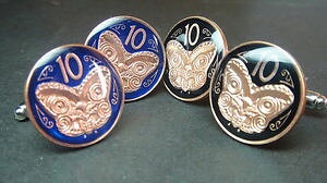 yzYANZT?@j[W[hGiRCJtNX}I}XNX[TCY zealand enamelled coin cufflinks maori mask koruru 2006 small size