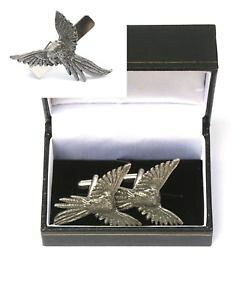 yzYANZT?@IEJtX{^^CNbvo[XChZbgparrot cufflinks amp; tie clip bar slide set bird gift