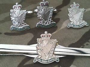 yzYANZT?@CACbVW[YJtNXobWlN^CNbvZbgroyal irish rangers cufflinks, badge, tie clip gift set