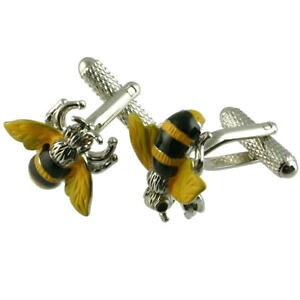 �y���������z�����Y�A�N�Z�T��?�@�J�t�����N�X�J�t�X�{�^���J�t�����N�Xcuff links bumble bee honey cufflinks animal cufflinks select gift pouch