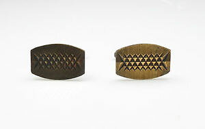 yzYANZT?@Vo[re[Wo[~KJtX{^vintage birmingham 1969 gold on 925 silver gents patterned cufflinks 78g