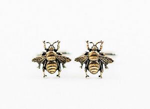 �y���������z�����Y�A�N�Z�T��?�@�J�t�X�{�^��honey bee cufflinks bees insect forest woodland wildlife nature animal garden