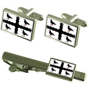 yzYANZT?@JtX{^^CNbv{bNXZbgflintshire county england flag cufflinks tie clip box gift set