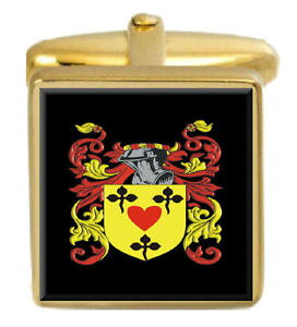 �y���������z�����Y�A�N�Z�T��?�@�J�t�X�{�^���{�b�N�X�R�[�gmyddelton wales family crest surname coat of arms gold cufflinks engraved box