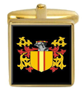 �y���������z�����Y�A�N�Z�T��?�@�A�C�������h�J�t�X�{�^���{�b�N�X�R�[�gkavanagh ireland family crest surname coat of arms gold cufflinks engraved box