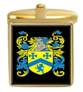 yzYANZT?@IXECOhJtX{^{bNXR[gonslow england family crest surname coat of arms gold cufflinks engraved box