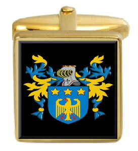 yzYANZT?@AChJtX{^{bNXR[gmacevoy ireland family crest surname coat of arms gold cufflinks engraved box