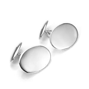 yzYANZT?@X^[OVo[v[I[o`F[JtNX925 sterling silver plain oval chain cufflinks