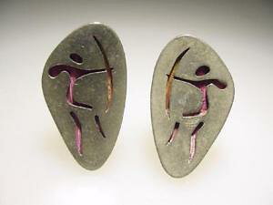 yzYANZT?@re[WXJXeB[WLVRVo[A[`[JtNXvintage los castillo azteca mid century mexican silver archer bow cuff links