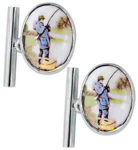�y���������z�����Y�A�N�Z�T��?�@�m�[�}���X�^�[�����O�V���o�[�J�t�X�{�^��ari d norman sterling silver fisherman cufflinks gift boxed birthday fathers day