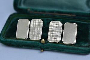 �y���������z�����Y�A�N�Z�T��?�@���B���e�[�W�S�[���h�����Y�J�t�X�{�^���A�[���f�R�f�U�C��vintage 9ct gold mens cufflinks with an art deco design 354g g148