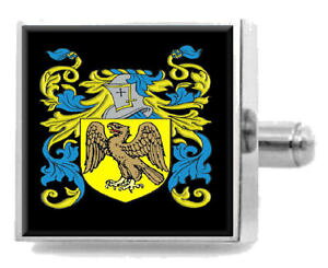 yzYANZT?@COhJtX{^{bNXhargreaves england heraldry crest sterling silver cufflinks engraved box