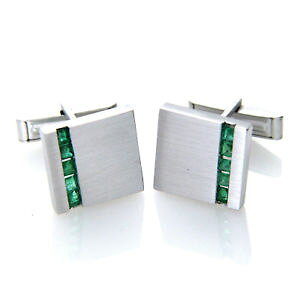 yzYANZT?@X^[OVo[XNGAAGhJtX{^Y925 sterling silver square real genuine emerald gemstone cufflinks mens gifts