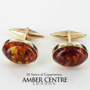 yzYANZT?@9ctgf005 rrp435C^AogJtXNitalian made elegant baltic amber cufflinks in solid 9ct gold gf005 rrp435
