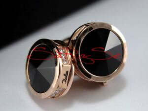 �y���������z�����Y�A�N�Z�T��?�@�J�t�����N���[�Y�S�[���h�X�e�����X�X�`�[��montegrappa nerouno cuff links rose gold stainless steel rhinestones