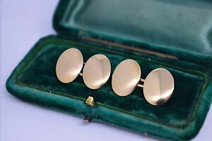 yzYANZT?@Be[WS[hA[gA[fRJtNXvintage 18ct gold art deco cufflinks with an engravable design 642g b345