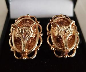 yzYANZT?@GUxXCG[S[hJtNtHbNXwbhelizabeth ll 9ct yellow gold novelty oval cuff links fashioned as fox heads