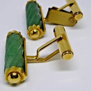 yzYANZT?@S[hX}[gfUCi[nhJtNXvO18ct gold very smart designer hand made cuff links octagonal sprung fittings