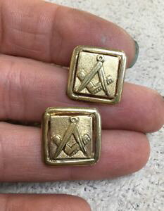 yzYANZT?@re[WS[hJtX{^JtNXbWvintage masonic 9ct gold cufflinks, cuff links, very nice, 114g, lodge, masons