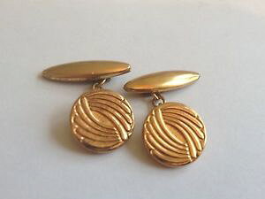 yzYANZT?@re[WJtNvintage rolled gold cuff links circa 1950s