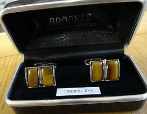yzYANZT?@v[e[VJtXNtigers eye rectangular bar cufflinks with presentation box