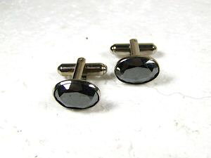 yzYANZT?@re[WhbV[w}^CgVo[g[JtX{^m[uhvintage dressy hematite silver tone cufflinks unbranded 122315