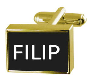 �y���������z�����Y�A�N�Z�T��?�@�J�t�X�����N �t�B���b�vengraved box goldtone cufflinks name filip