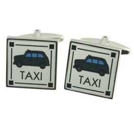 【送料無料】メンズアクセサリ—　タクシーカフスボタンオプションボックスオンtaxi cufflinks optional engraved personalised box