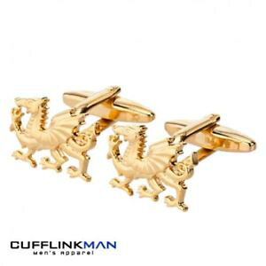�y���������z�����Y�A�N�Z�T��?�@�E�F�[���Y�h���S���J�t�X�{�^���S�[���hwelsh dragon cufflinks gold