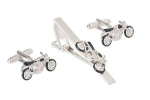 yzYANZT?@oCNJtX{^IjLXA[gh^CNbvZbgmotorbike cufflinks and tie clip set by onyx art london boxed