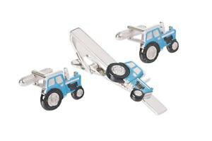yzYANZT?@g^[JtX{^IjLXA[gh^CNbvZbgblue tractor cufflinks and tie clip set by onyx art london boxed