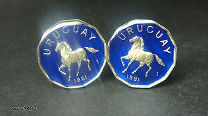 �y���������z�����Y�A�N�Z�T��?�@�E���O�A�C�R�C���J�t�X�{�^��uruguay coin cufflinks 10 centesimos